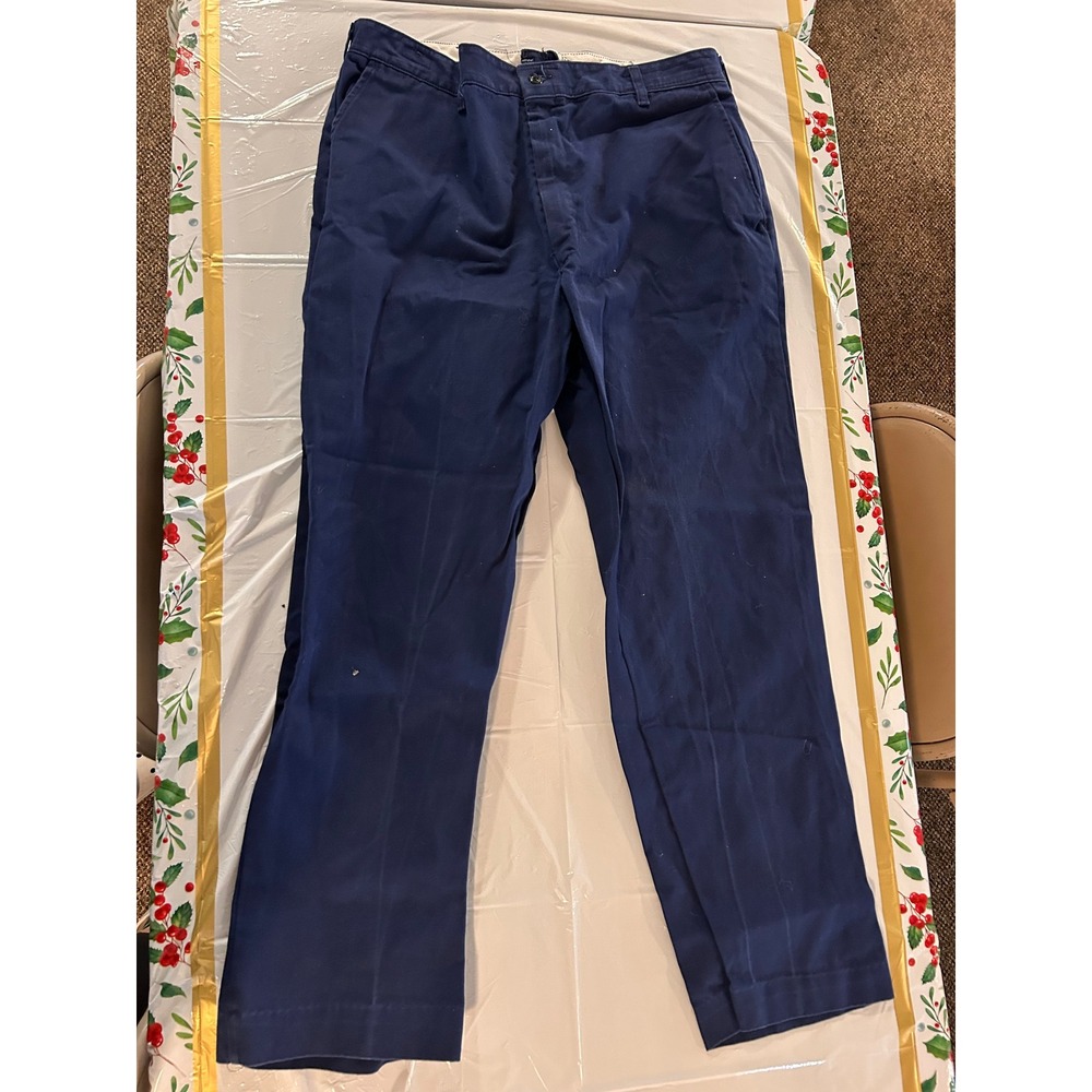 Red Kap Mens Navy Blue 100% Cotton Work Pants PC10NV3 Size 38x30